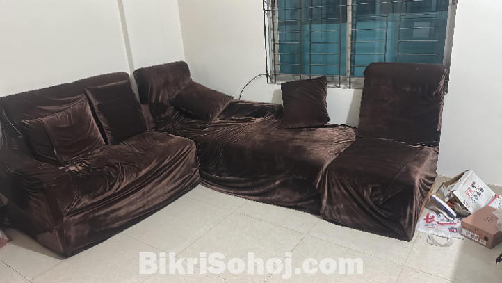 Sofa set with cover